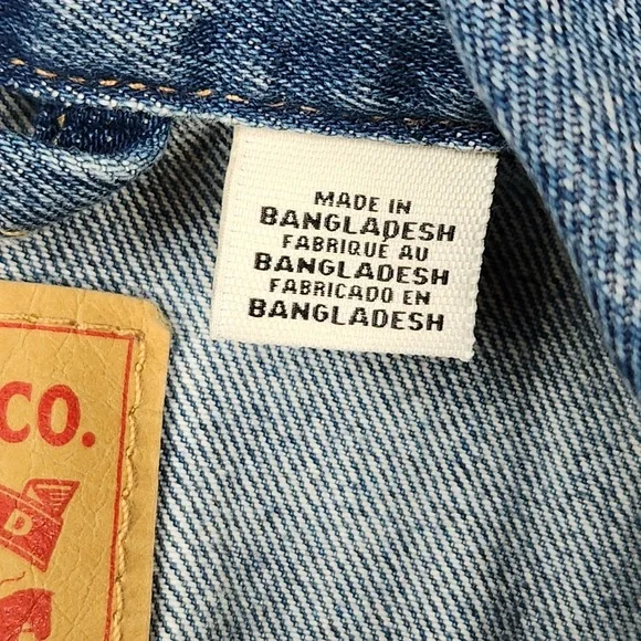 Levis Relaxed Fit Denim Trucker‎ Jacket Mens Small Light Wash Blue Jean - Picture 5 of 16